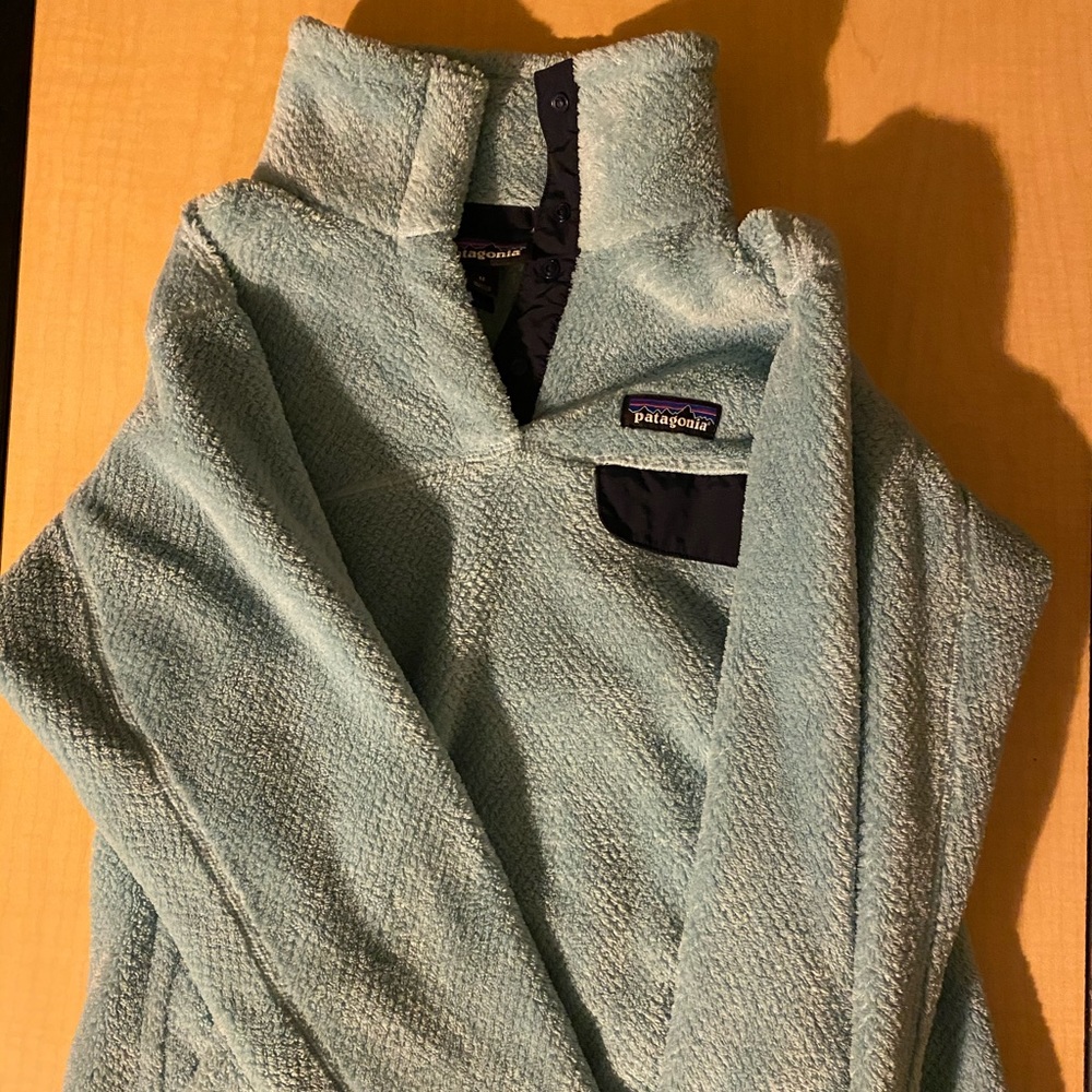 Teal Womens M Patagonia Pull over LIKE NEW!